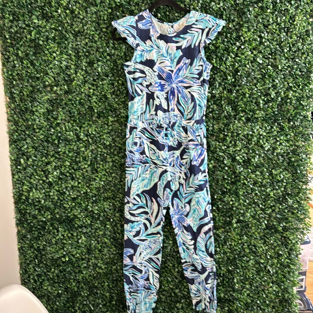 LILLY PULITZER  🩷 GIRLS NWOT NEW ROMPER JUMPER XL 12/14 PREPPY TWEEN FLORAL